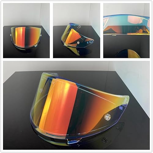 Miniatura 2 de NFR - Visera de casco para KYT NX, accesorios de motocicleta de cara completa, capacete original, Cascos para Moto (Revo rojo transparente)