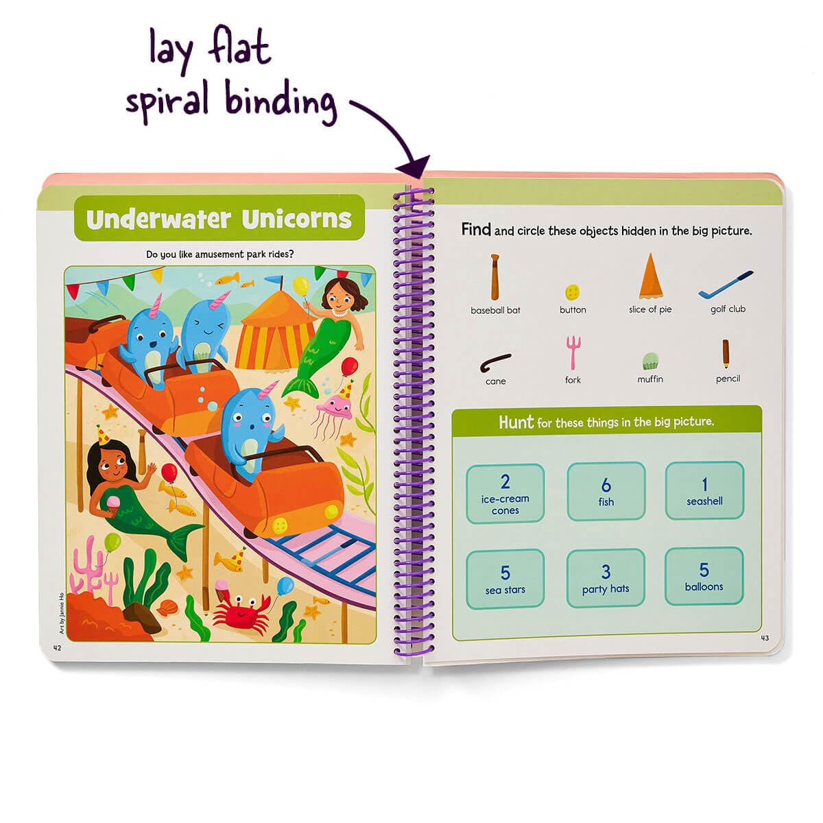 Write-On Wipe-Off My First Unicorn Hidden Pictures: With a Dry-erase Marker and Replayable Sparkle Stickers@ (Write-On Wipe-Off My First Activity Books)