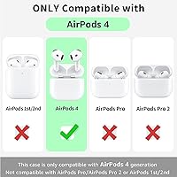 Vista 388 de Funda para AirPods Pro con kit de limpieza, funda de silicona suave para Apple AirPod Pro de 1ª/2ª generación, accesorios de funda AirPods Pro/Pro 2