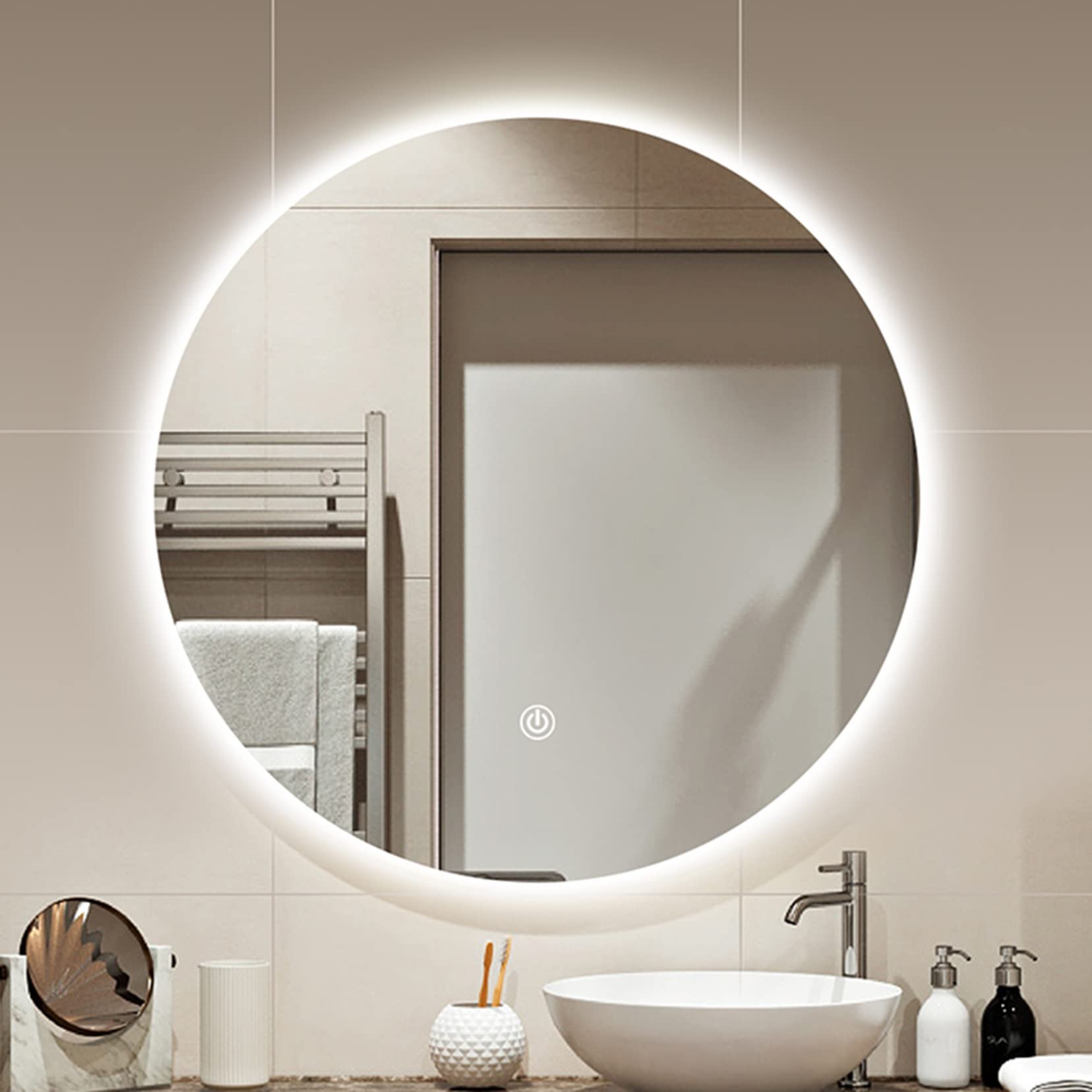 Miroir de salle de bain éclairé tactile pour en finir avec le manque de clarté