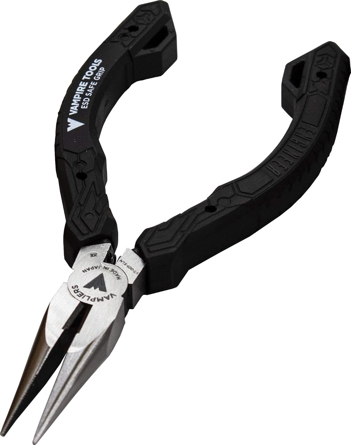 VAMPLIERS MINI 5.5″ NEEDLE NOSE PLIERS + VAMPLIERS MINI 4.75″ PRECISION NIPPERS + VAMPLIERS MINI 5.5″ LONG NOSE PLIERS + VAMPIRE TOOLS SOLDER SUCKER + VAMPLIERS MINI 8" TOOL POUCH