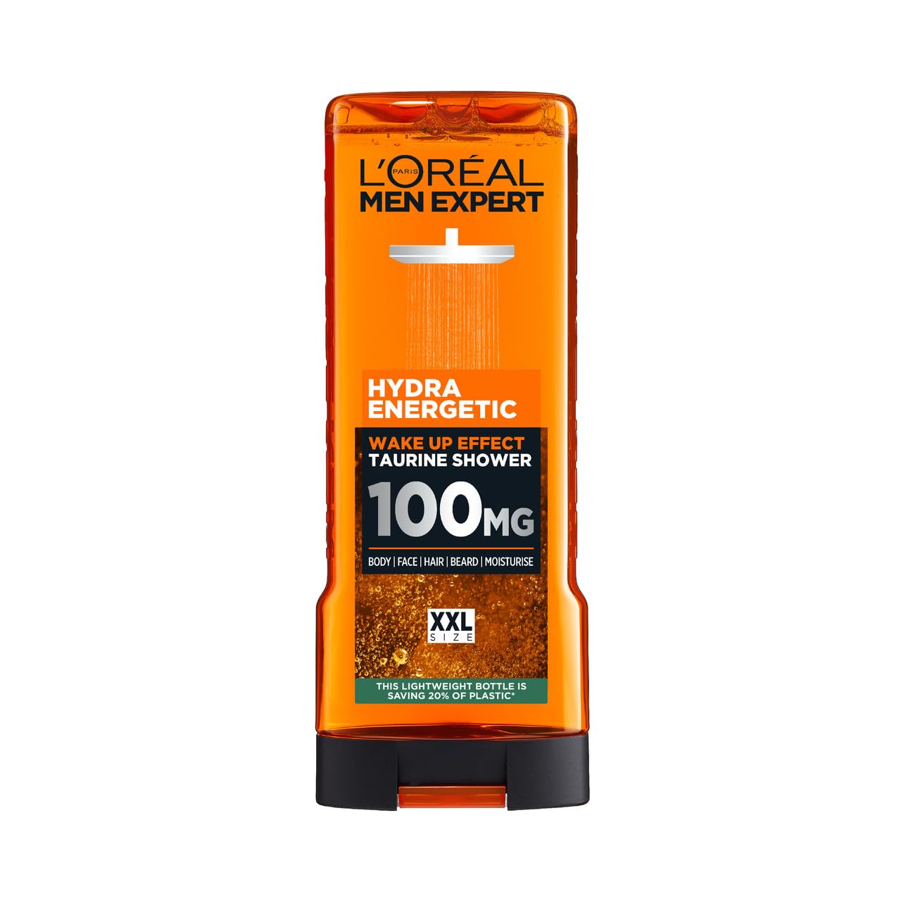 L'Oréal Men Expert Hydra Energetic Shower Gel for Body, Face, Hair & Beard, with Taurine, Moisturising Formula, 400ml-image-7