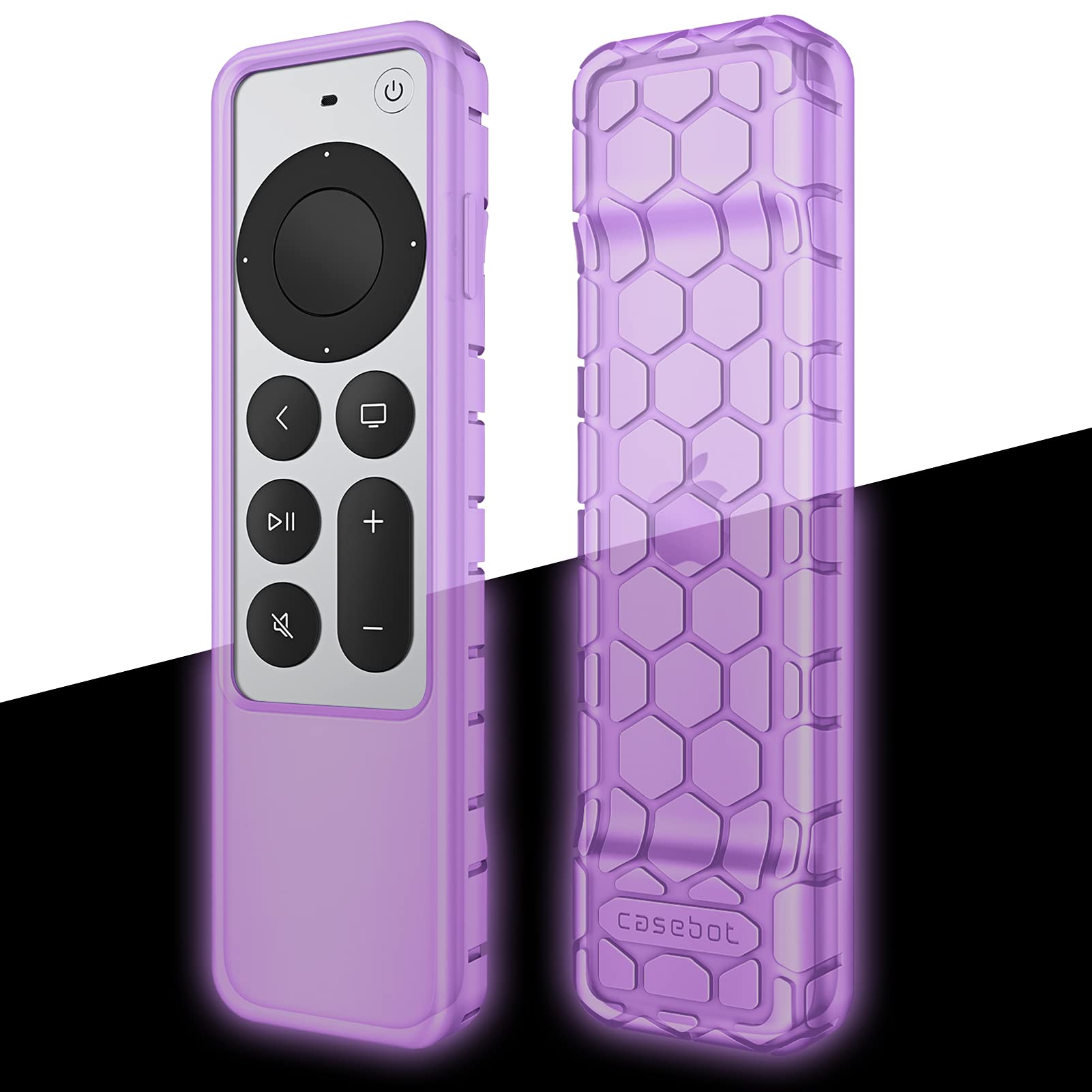 Fintie Protective Case for Apple TV Siri Remote 2021 2022 - Honey Comb Lightweight Anti Slip Shockproof Silicone Cover for Apple TV 4K / HD Siri