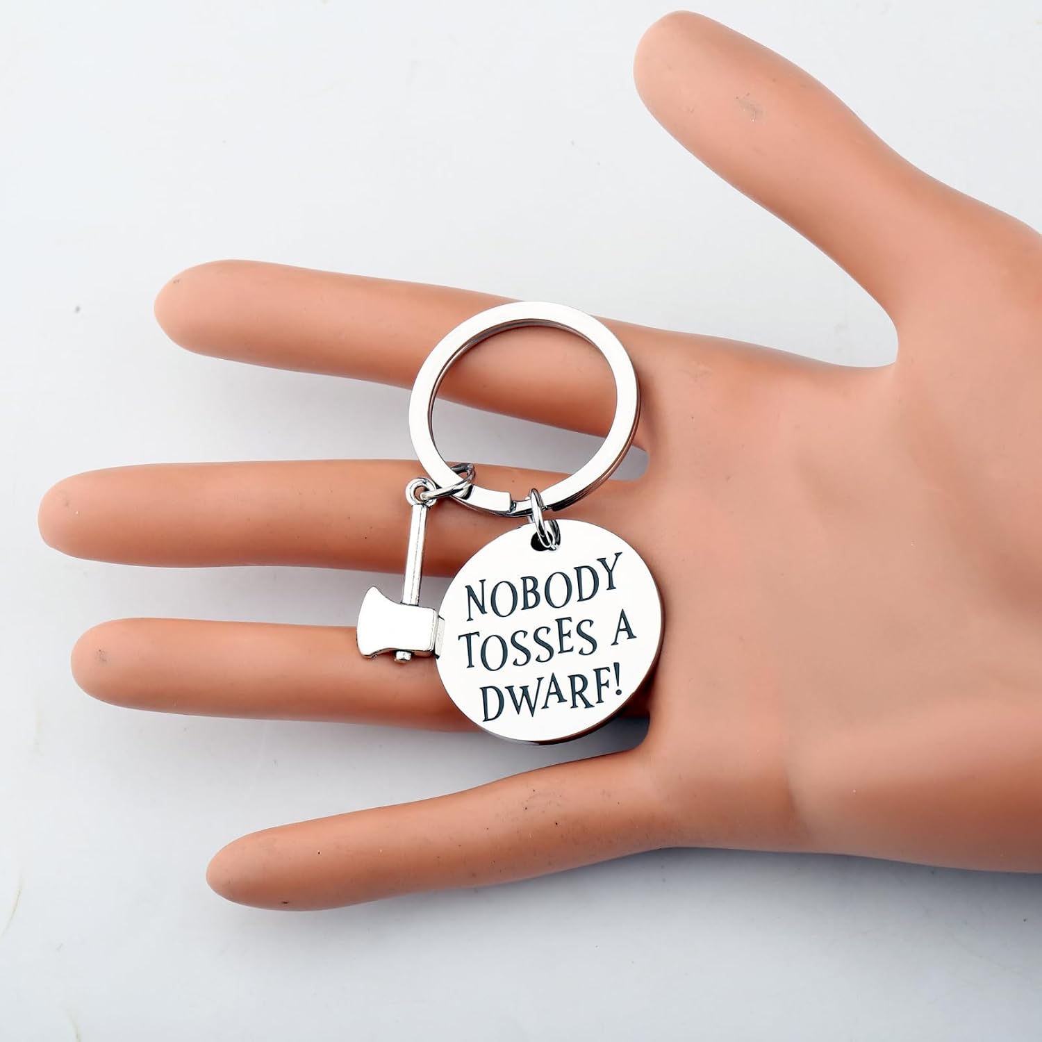 SEIRAA Dwarf Keychain Nobody Tosses A Dwarf Gifts Fantasy Book Inspired Keychain Fantasy Movie Gifts