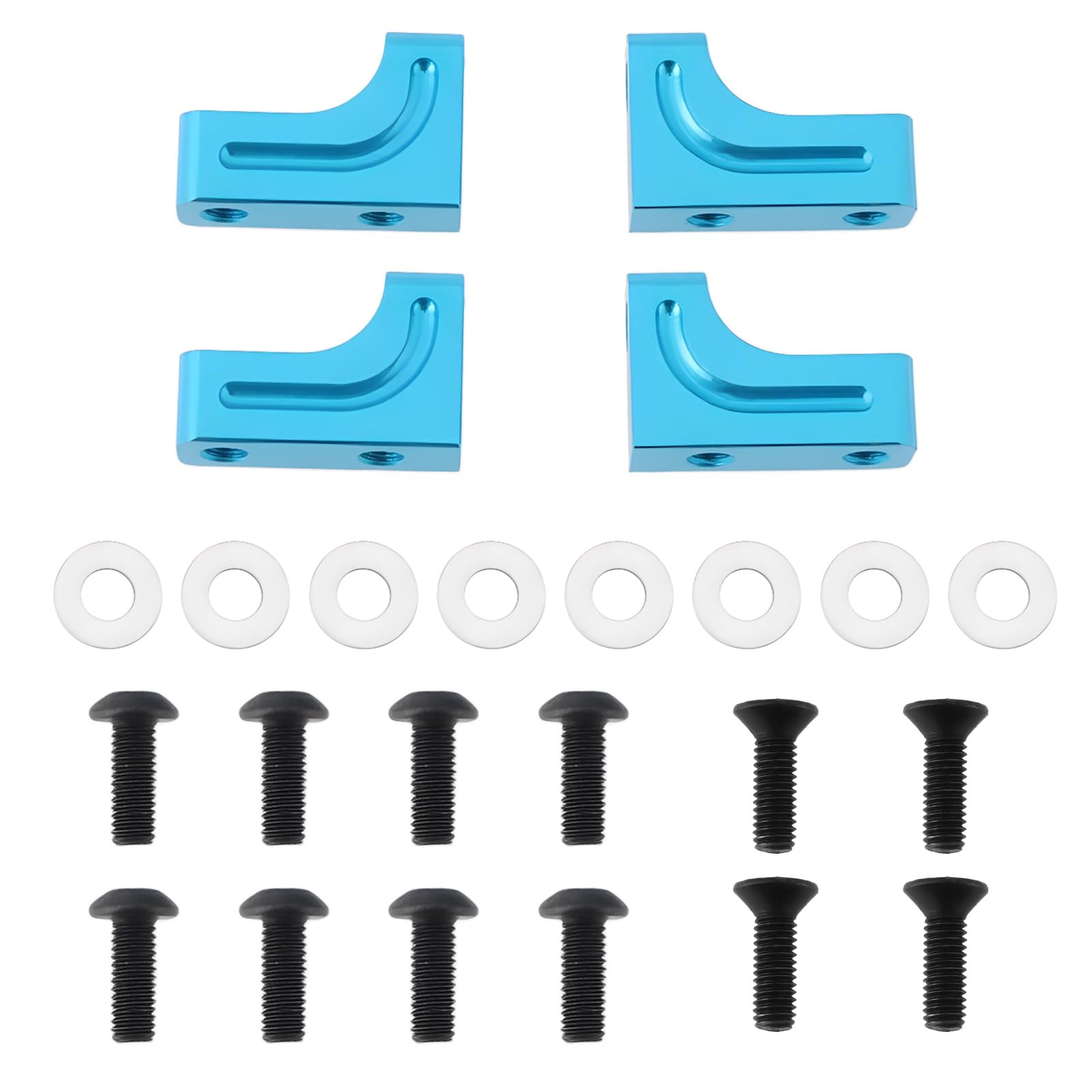 VGOL 2Sets Aluminum Servo Mount Compatible with Tamiyas TT02, XV01 and TB03