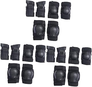 CLISPEED 3 Conjuntos De Joelheiras Para Crianças Joelheiras Para Roupas Esportivas Para Crianças Conjunto De Equipamento De Proteção Para Skate Cotoveleiras Joelheiras Para Patinete