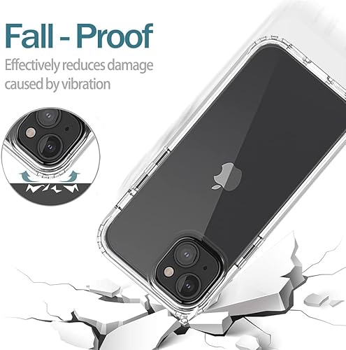 Miniatura 7 de Funda para iPhone 13 Mini con protector de pantalla de vidrio templado, suave 360 cuerpo completo, a prueba de golpes, híbrida, transparente, para