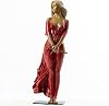 GRACE IN MOTION Bronze Woman Sculpture 23.2 Tall Luo Li Rong-Inspired Figurine Solid Bronze Female Statue in Sheer Gown Holding Drapery Elegant Art Decor for Home, Office, or Gallery Display