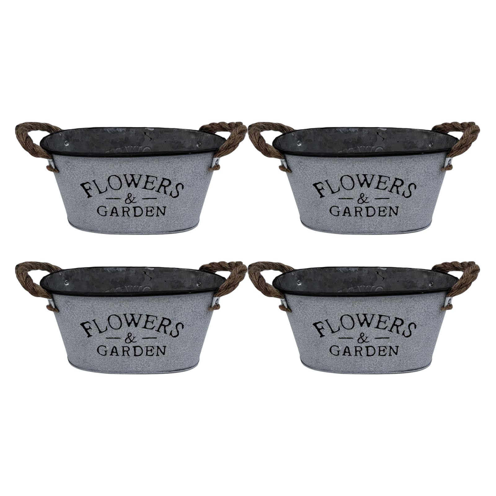 Pots de fleurs en métal anti pourrissement des racines avec drainage efficace
