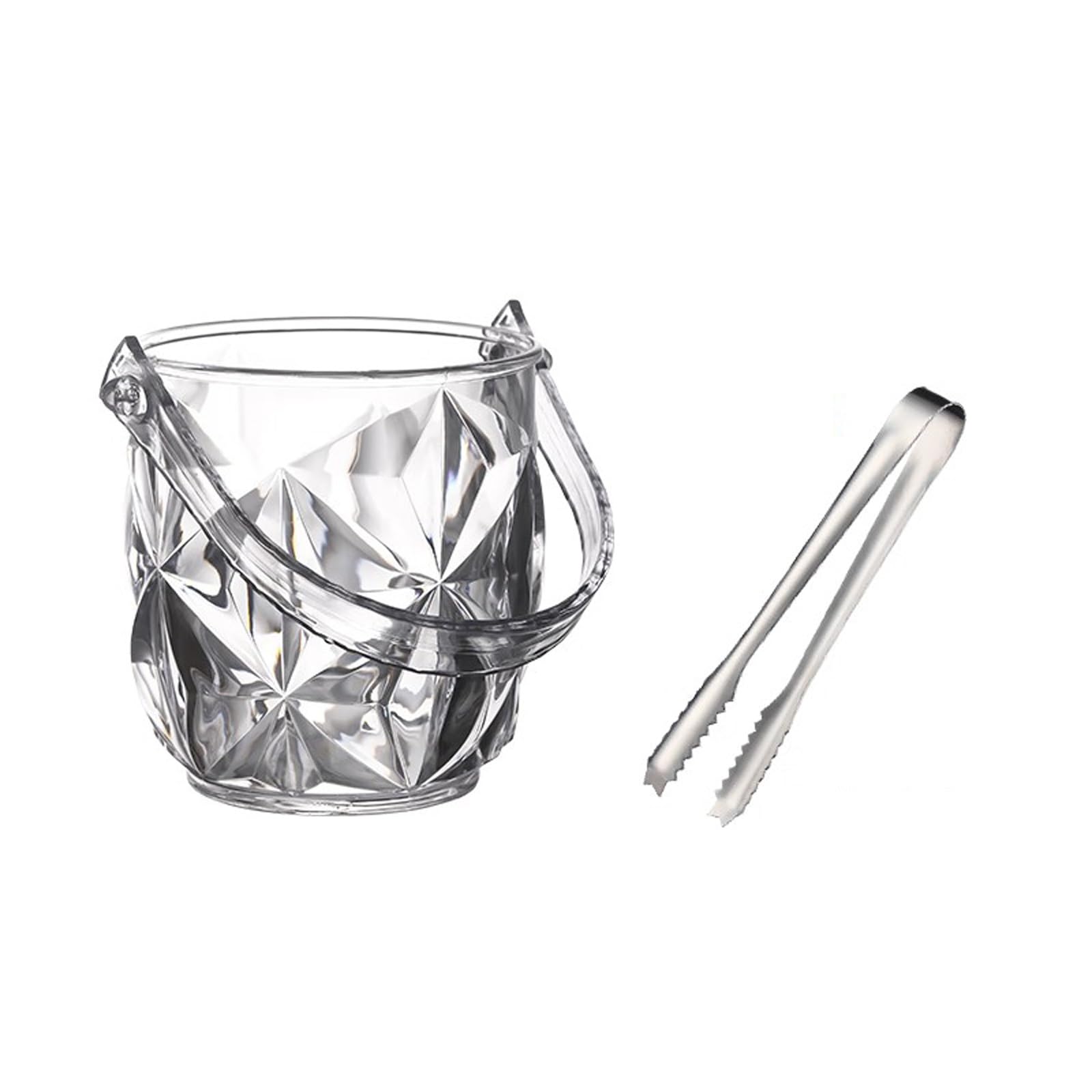 Cubitera de vino transparente de 1,2 L con pinzas para enfriar tus fiestas en casa 1