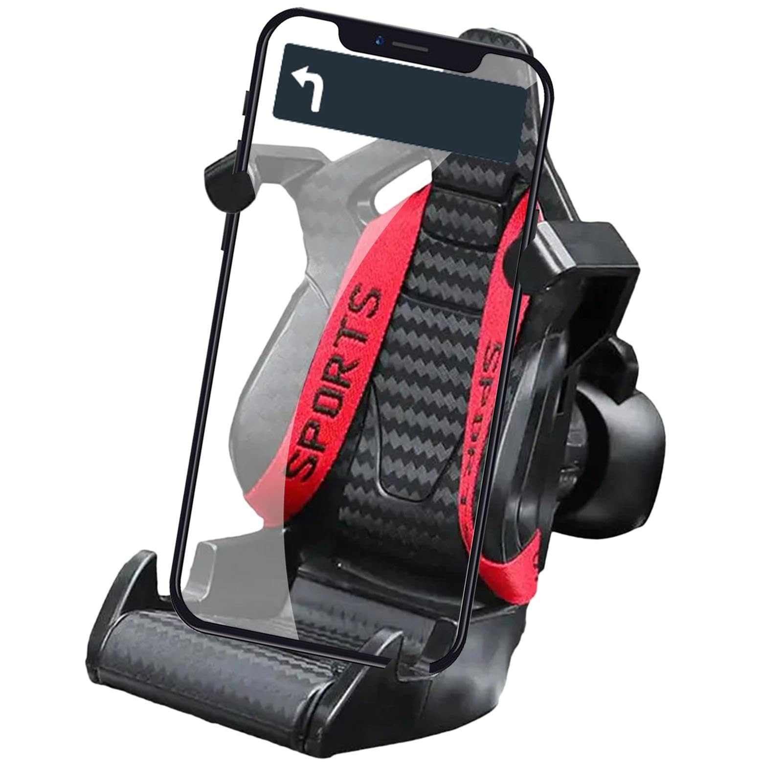 Car Seat Phone Mount - Racing Seat Car Vent Phone Mount, Car Air Vent Cellphone Stand | Clip Mount Phone Holder with 360° Rotation, Cell Phone Automobile Accessories Suitable for Most Mobile Phones