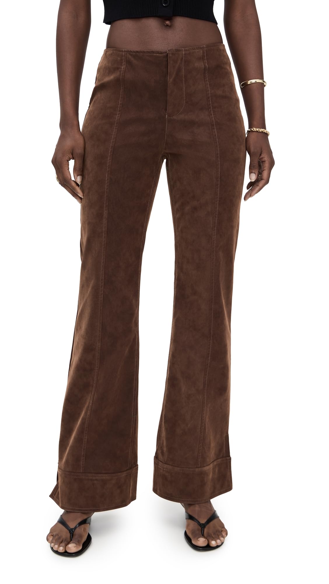 Free People Womens Glow Up Pant Suede