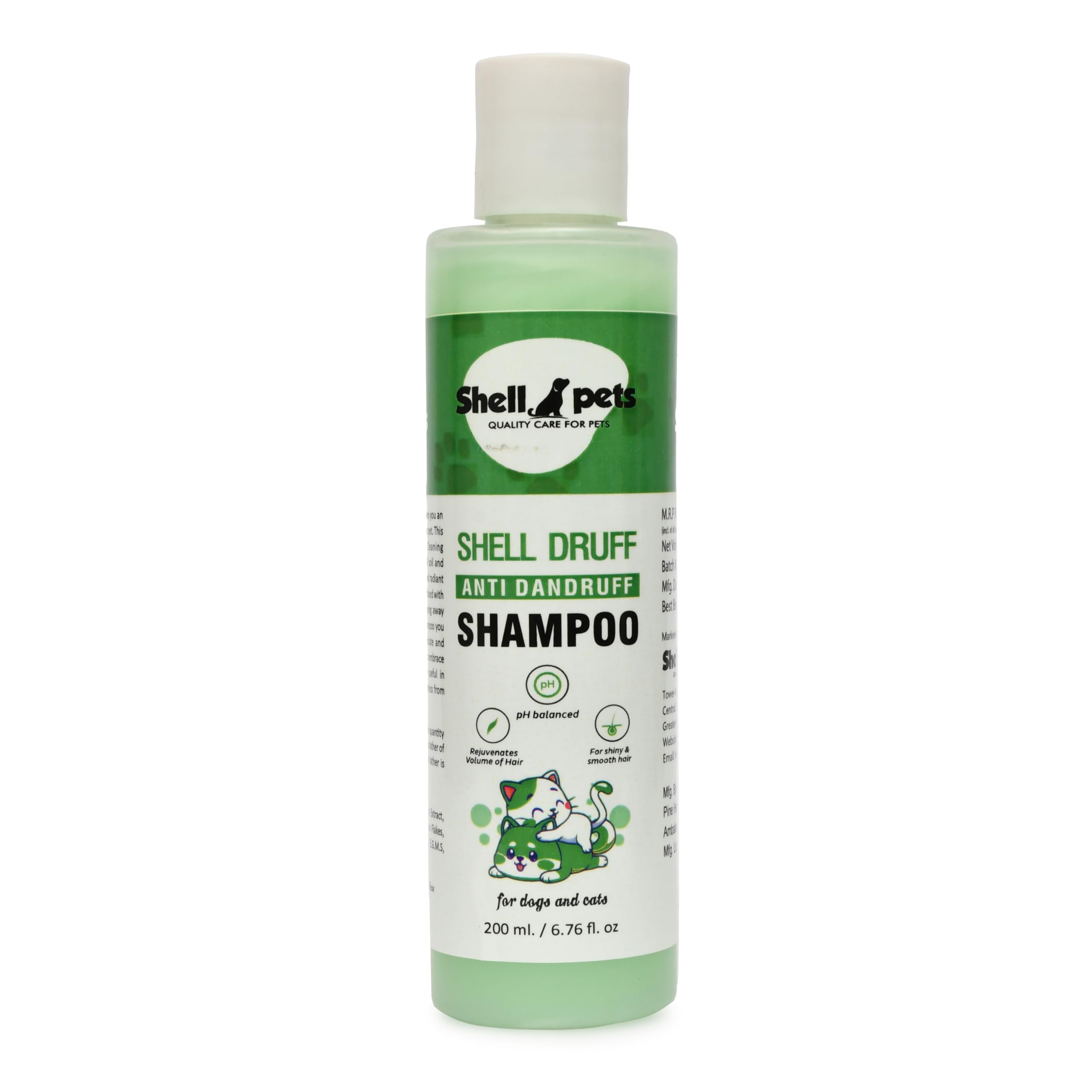 Shell Pets Shell Druff Anti Dandruff Shampoo 200 ml | Anit Dandruff Shampoo for All Type of Dog and Cats Dandruff Shampoo|Dog Shampoo for Labrador, Shih Tzu, Golden Retriever, German Shepherd (B0D9SH3F8K) Amazon Price History, Amazon Price Tracker