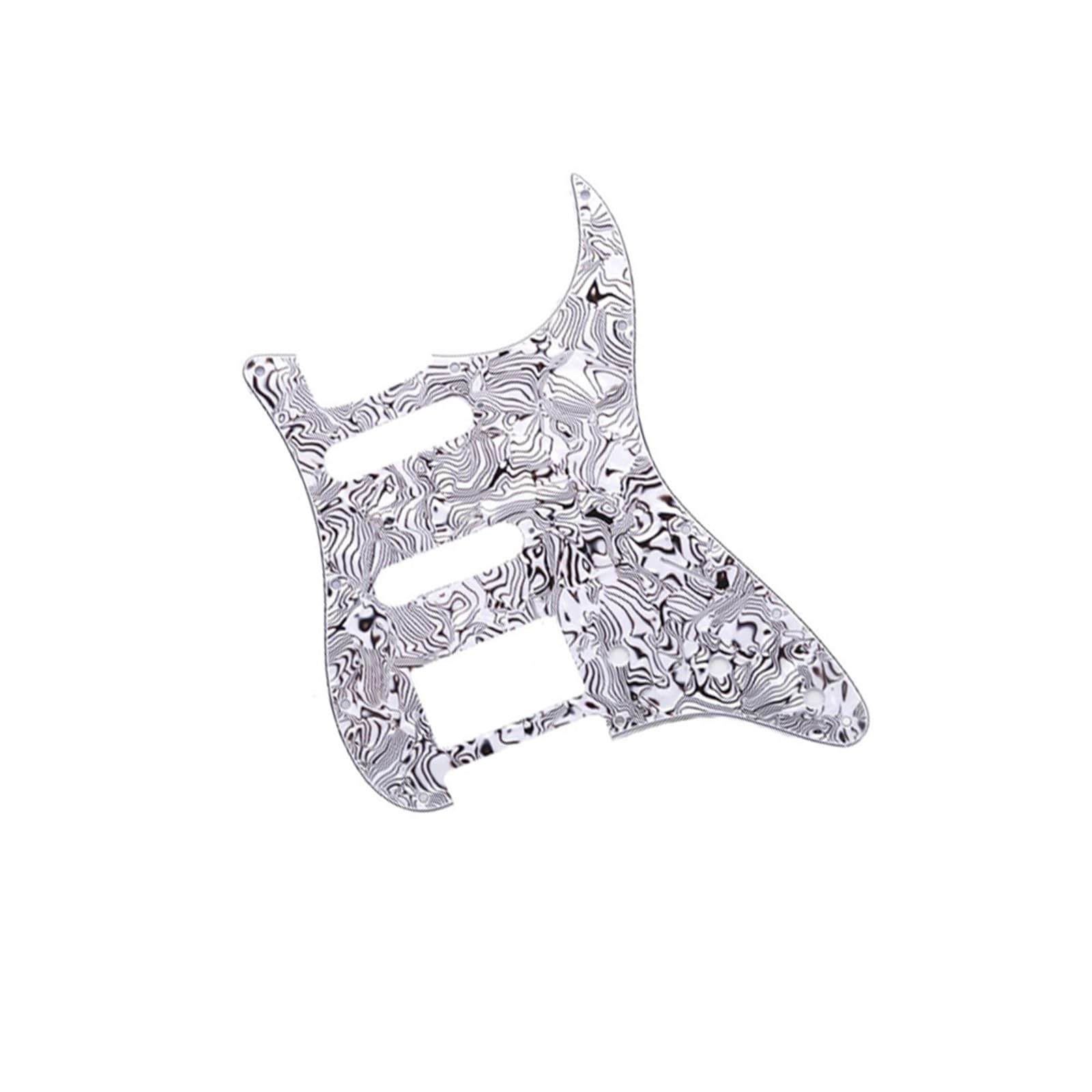 Pickguard Gitary Elektrycznej Akcesoria gitarowe Osłona na płytkę do gitary elektrycznej Osłona na płytkę do gitary elektrycznej Osłona przednia Czarno-biała skorupa