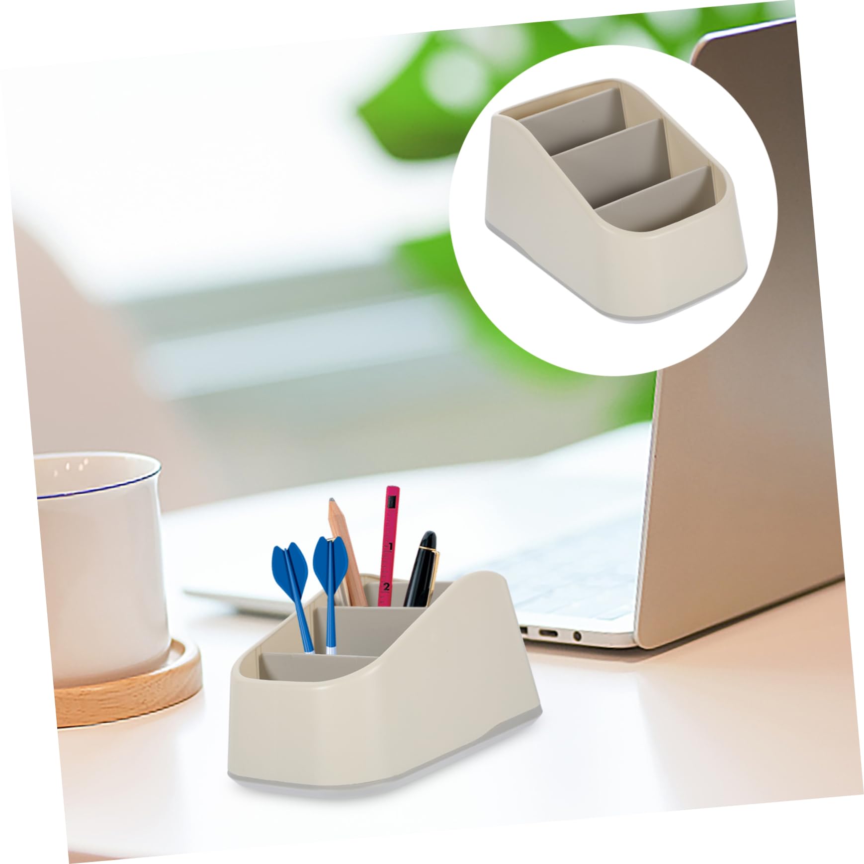 SHINEOFI 4pezzi Scatola Di Stoccaggio Per Telecomandi e Oggetti Misti Portatelecomando Elegante Con Design Multi-griglia Per Scrivania e Casa Facile Accesso Ai Tuoi Accessori e Utensili
