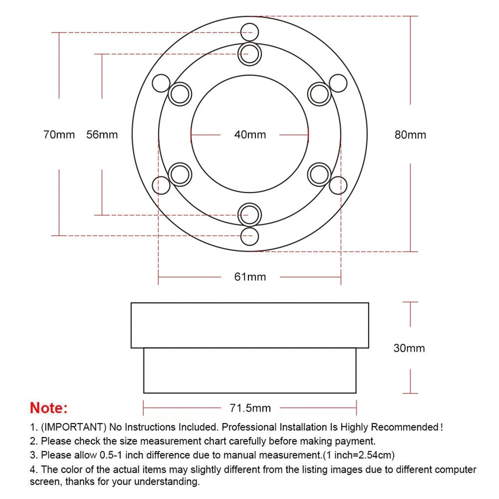 Volante da corsa Volante da corsa in pelle PU 14 pollici e 350 mm for giochi di corse con piastra adattatrice 70 per corsa rallye(Blue with Silver)
