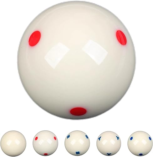 Miniatura 6 de Bola de billar blanca de repuesto de 2-1/4", bola blanca de taco, bola azul de 6 puntos AAA, 6 onzas, 6.00 oz, accesorios para mesa de billar