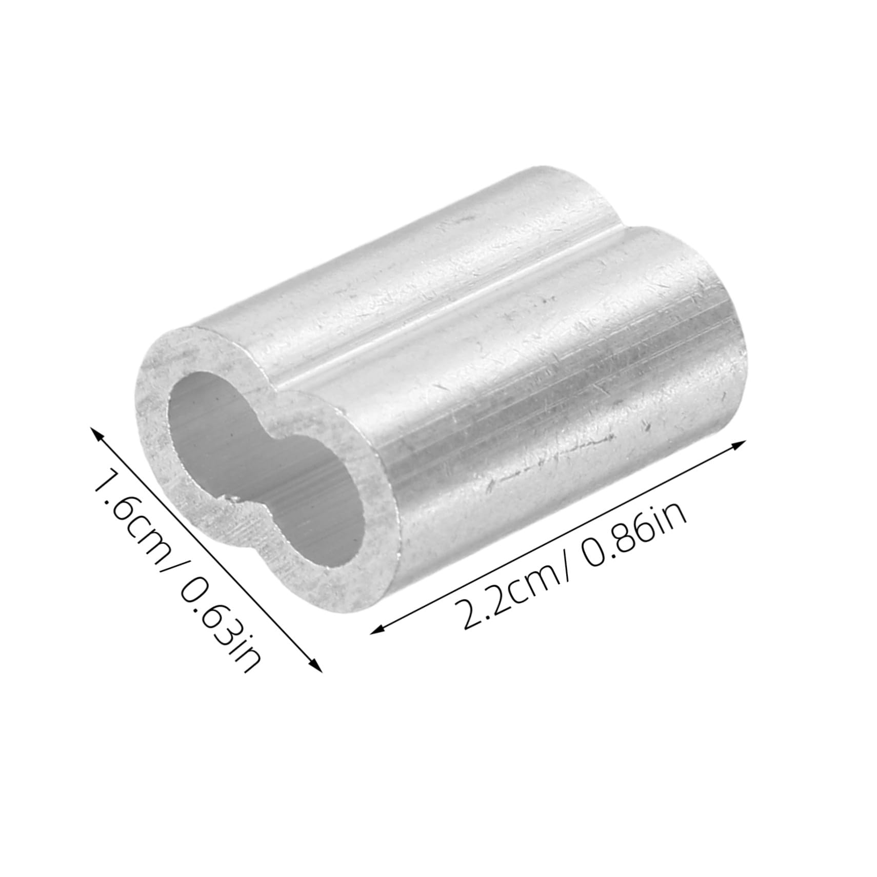 PRETYZOOM 1000 Pezzi Manicotti in Alluminio per Cavo e Fune Manicotti Crimpare Resistenti e Leggeri per Sicure Funi Metalliche