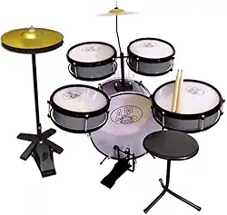 BATERIA INFANTIL ROCK BABY AM2 PRATA COM CHIMBAL