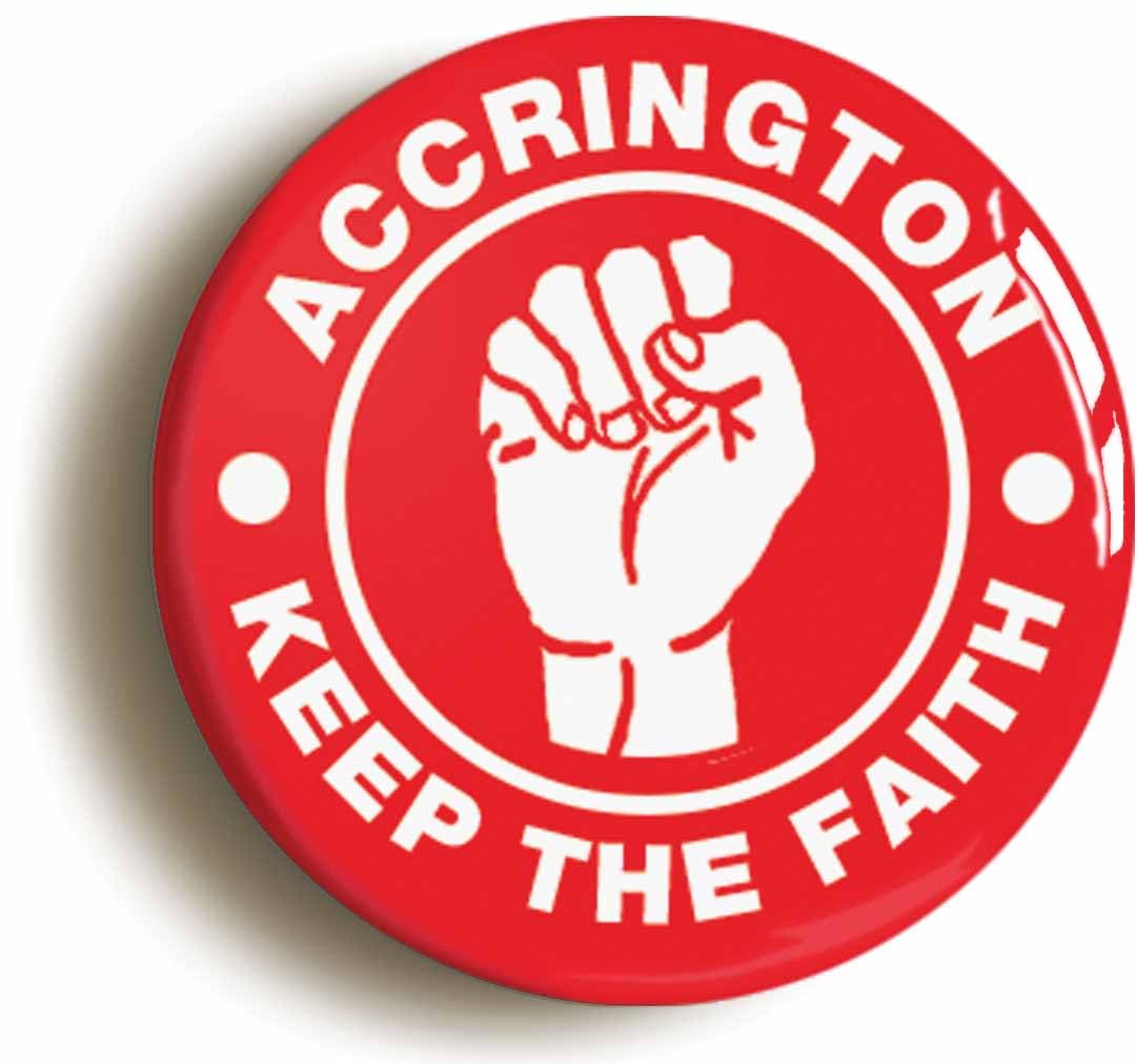 Accrington Keep The Faith Northern Soul Fridge Magnet (Circular 2inch / 50mm Diameter)