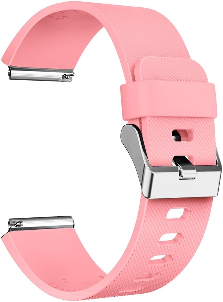 LEEFOX Compatible Fitbit Blaze Bands with Frame, Sport Silicone Replacement Strap for Fitbit Blaze Smart Fitness Watch Accessory Wristbands Small,10Pack w/Rose Gold Frame Men Women