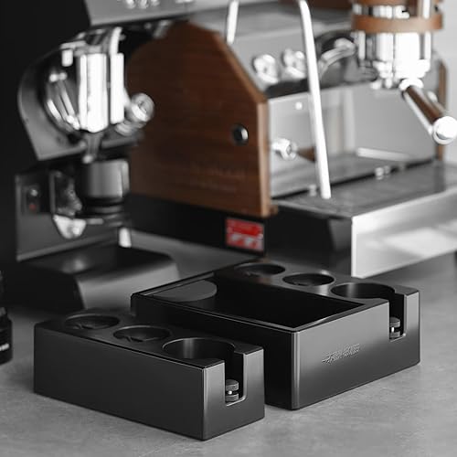 Miniatura 7 de MHW-3BOMBER Estación de calibración de espresso, estación de manipulación 4 en 1 para almacenamiento portafiltro de 2.008-2.283 in, distribuidor y