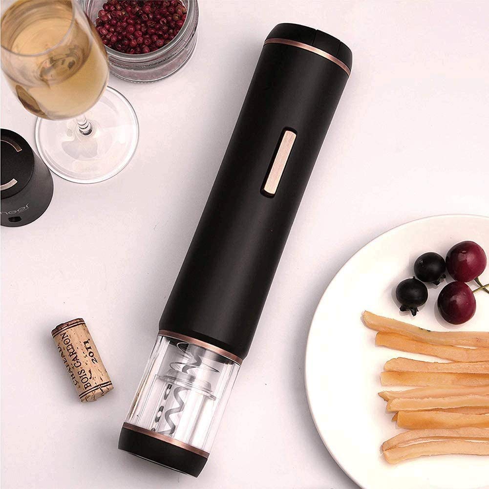 Abridor de vinos eléctricos, abrelatas automáticos de batería de Vino eléctrico, abrelatas de Botellas de Vino inalámbrico Mejor Regalo romántico para Familiares y Amigos