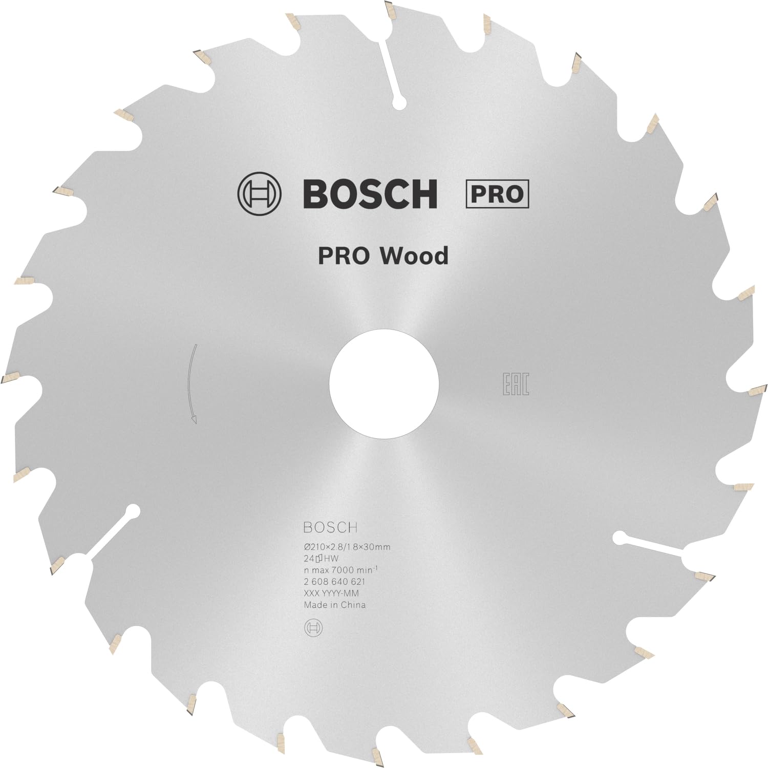 Bosch 2608640621 Circular Saw Blade Optiline Wood 210x30x2.8mm 24 ...