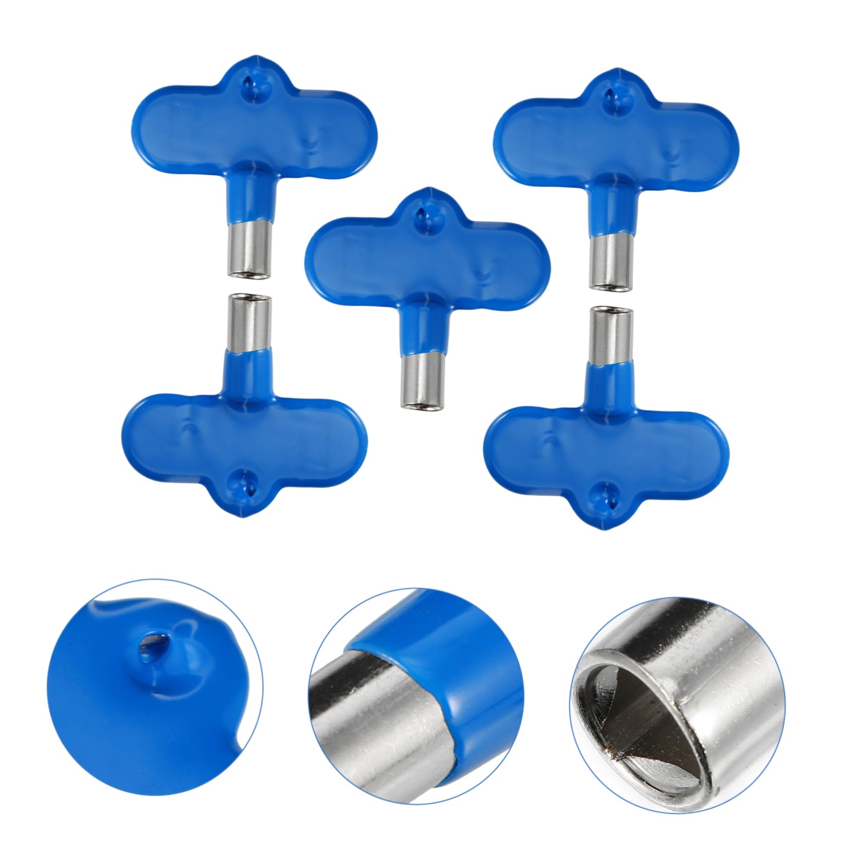 Angoily 5Pcs Replacement Butterflies Handle for Valve Triangle Connecting Rod Easy to Install Practical Design for Radiator and Air Bleeder Valves