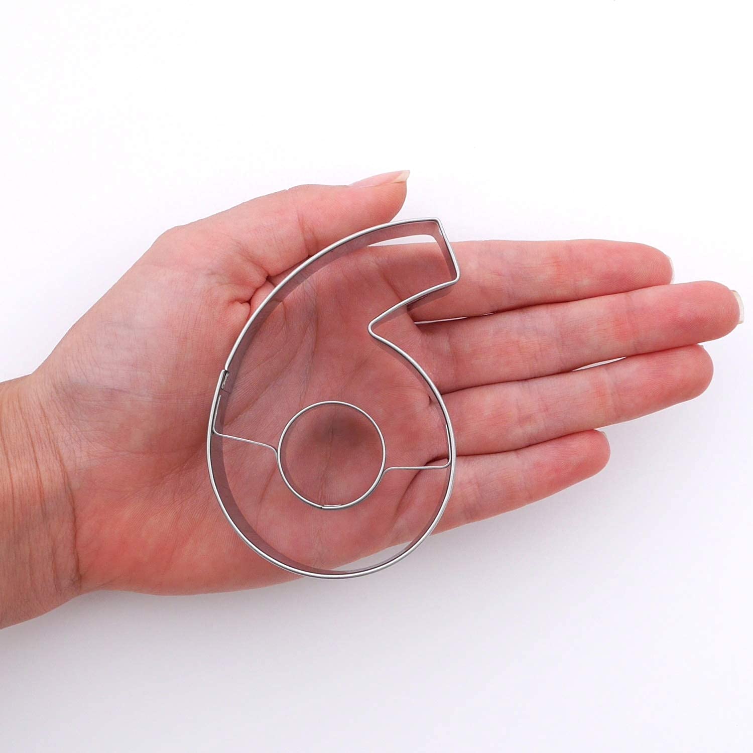 Number Six Cookie Cutters- Stainless Steel by Sweet Cookie Crumbs