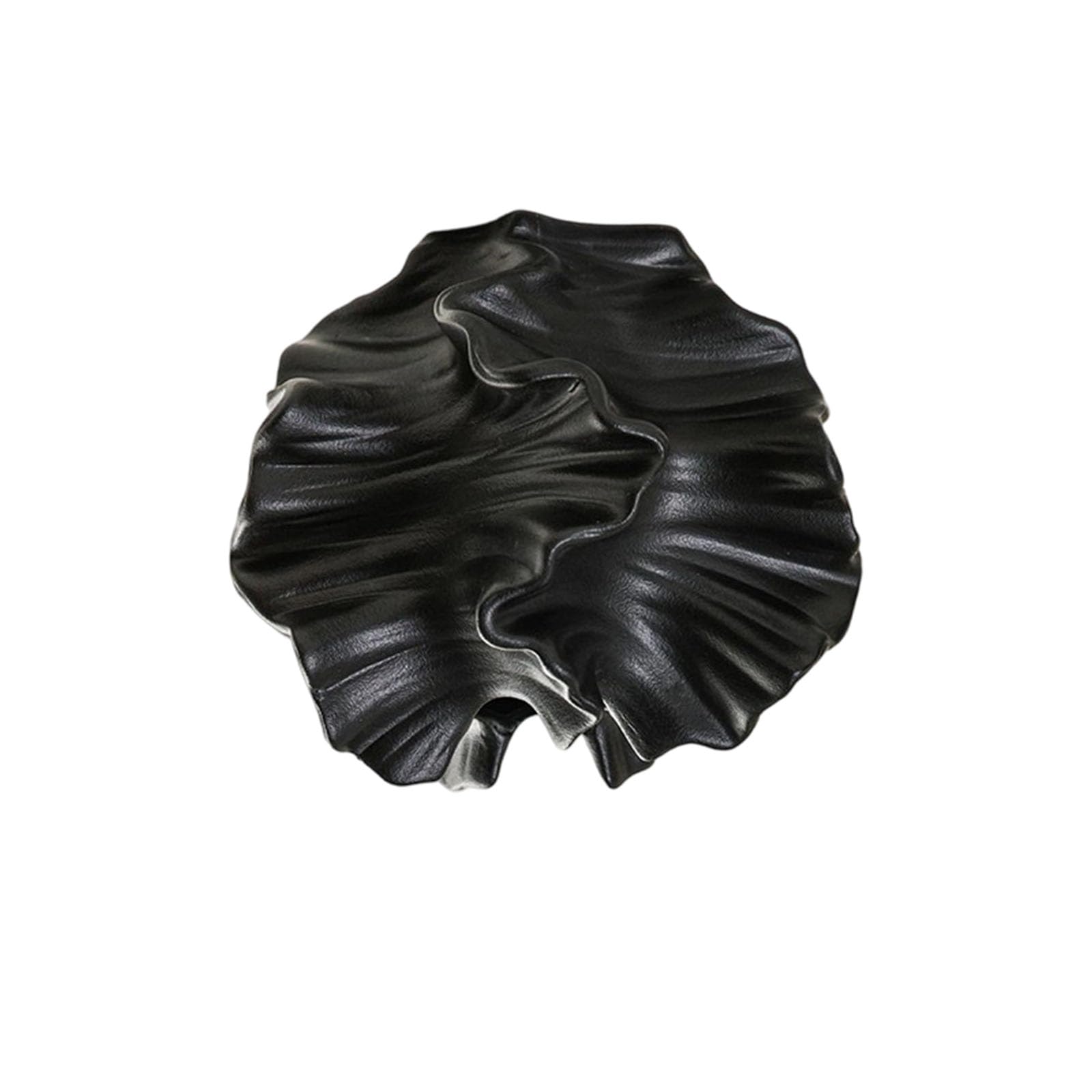 Heat Released Black Earthenware Vase Permanent Construction Strategy Smooth Luminousness Face for Effortless Maintenance Glossy Black Ceramic Vase Design for Contemporary Living Room and Dining