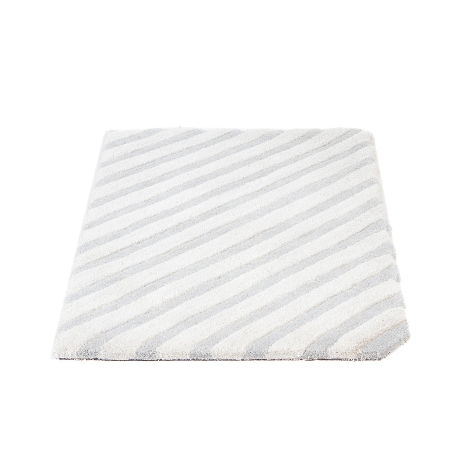 Morgenland Wollteppich Naturals Handgetuftet 100% Schurwolle Streifen Beige 91 x 61 cm Rechteckig Schlafzimmer, Kinderzimmer