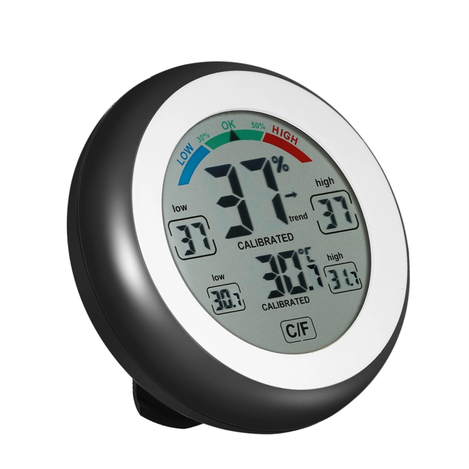 Termometro Digitale, igrometro, misuratore di Temperatura e umidità, visualizzazione del Valore Massimo e Minimo, misuratore di Temperatura e umidità