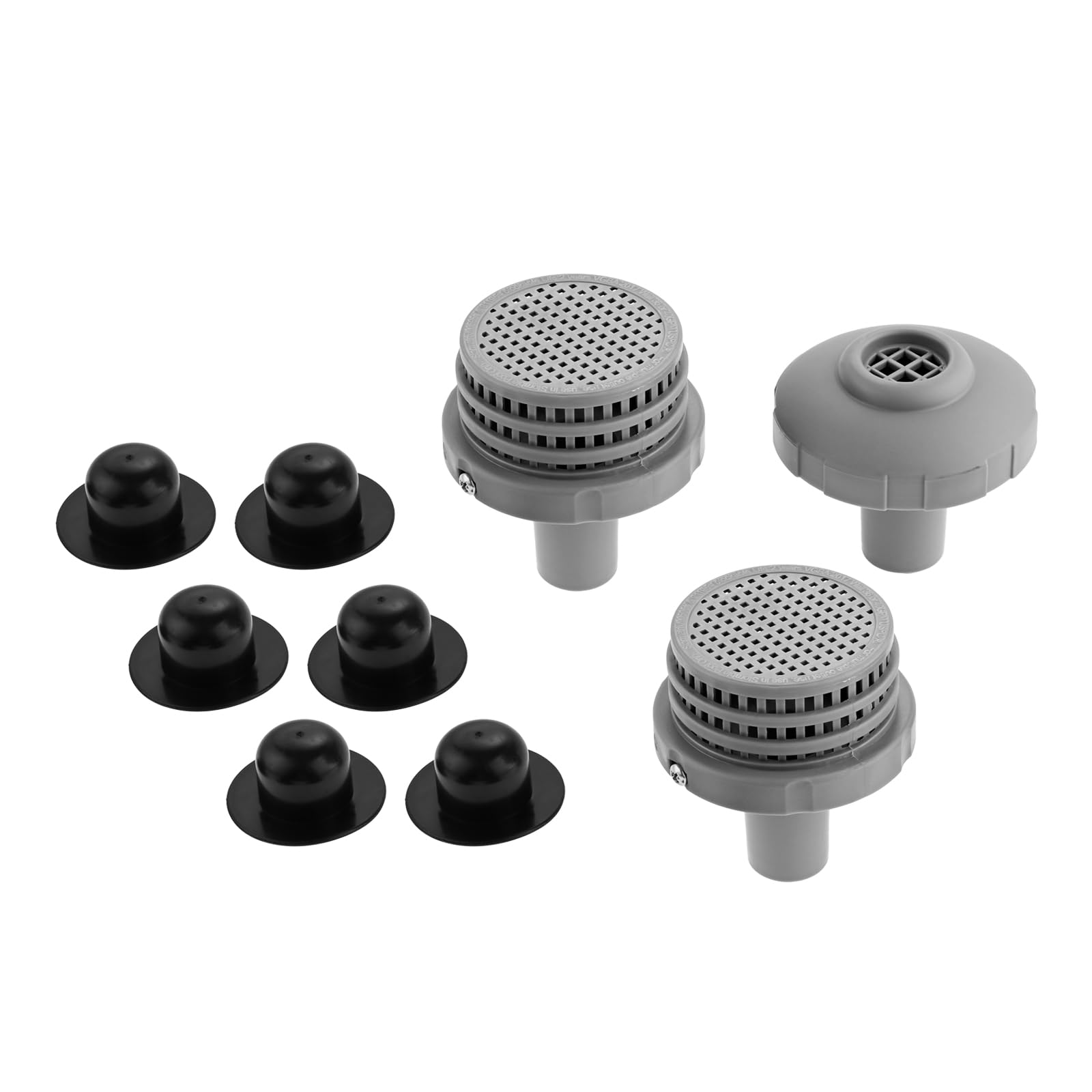 Bouchons perforés et kit raccordement piscine Yetaha 25022E anti fuite
