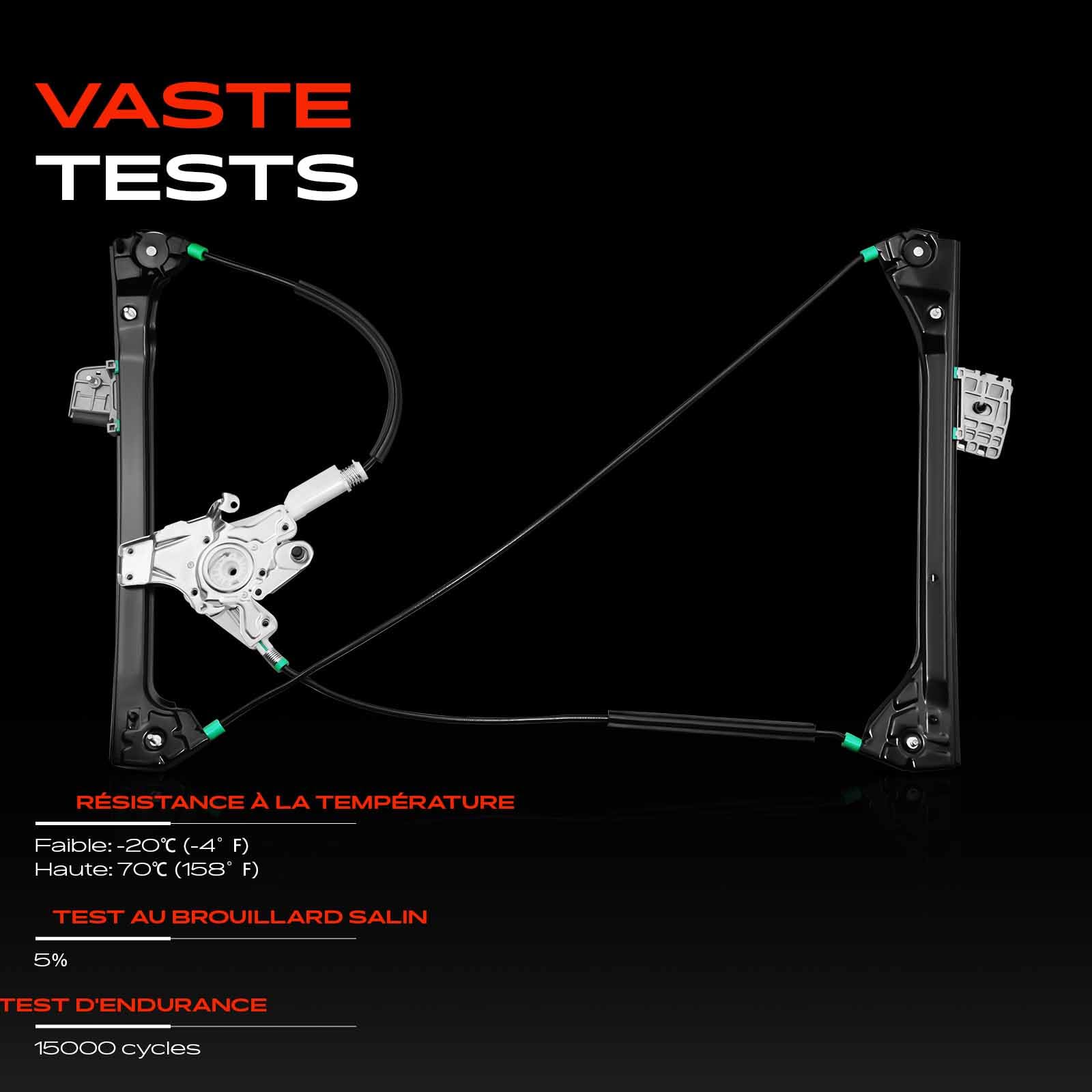 Frankberg Lève-vitre Avant Gauche Compatible avec Série 3 Cabriolet E46 Série 3 Coupé E46 Remplacer# 51338229105