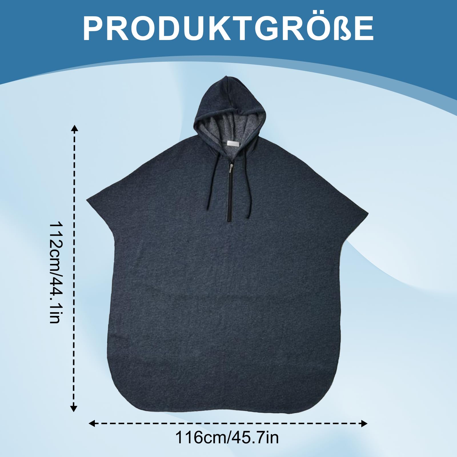Perfeclan Hot Rollstuhl Ponchos mit Kapuze ärmellose Mäntel für Erwachsene, Violett Männlichen