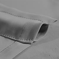 Vista 8 de Vangao Cenefas Grises para Ventanas de 18 Pulgadas Cenefas Sólidas para Sala de Estar para Ventanas Blackout Oscurecedoras de Habitación