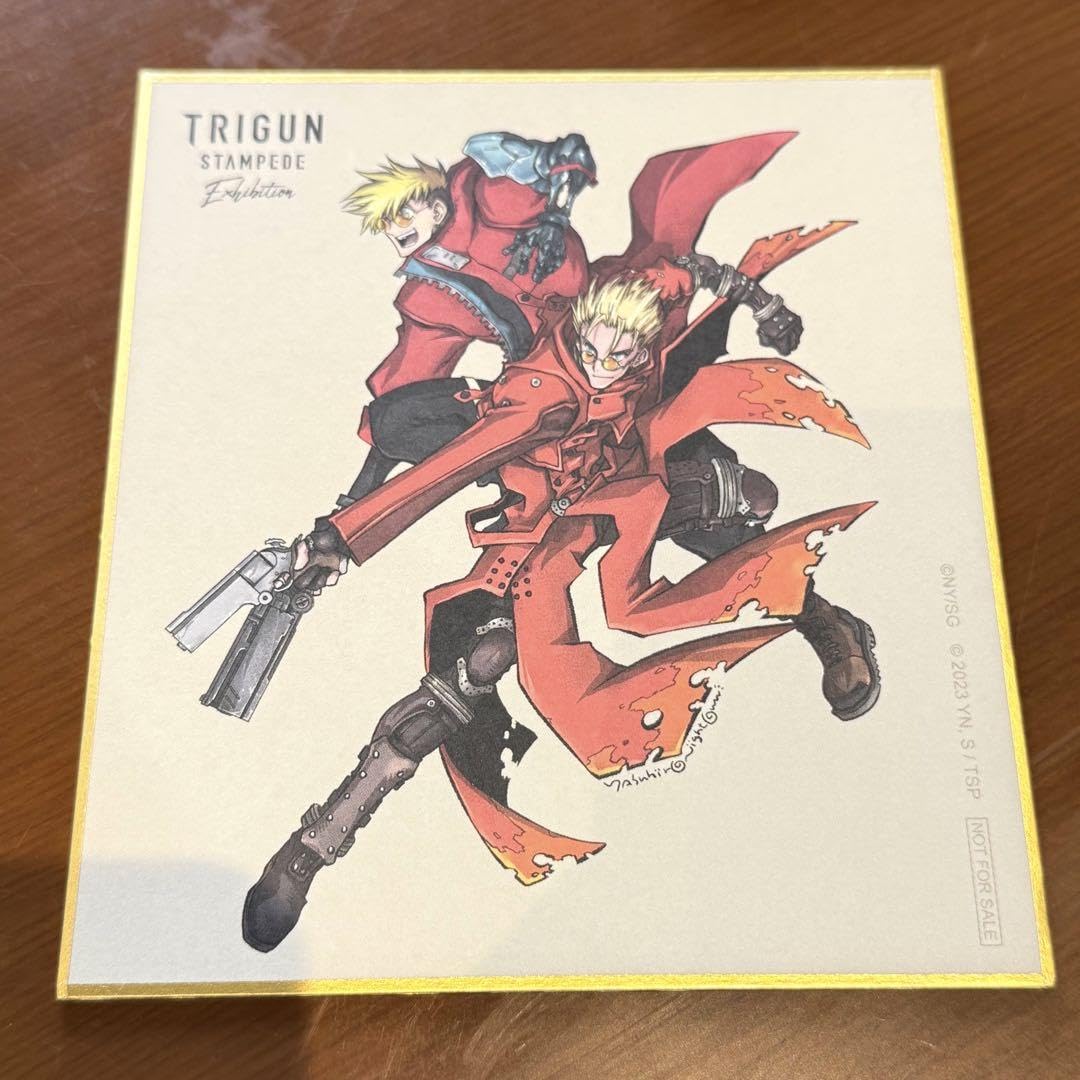 Amazon.co.jp: トライガン展 TRIGUN 入場者特典 ミニ色紙 ヴァッシュ