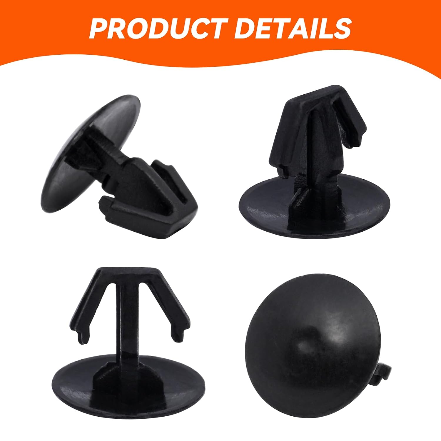 SECLUDE 50PCS Hood Seal Retaining Retainer Clip Replaces OEM 91518-S10-003 Compatible with Honda Accord Civic Odyssey Pilot Ridgeline Acura