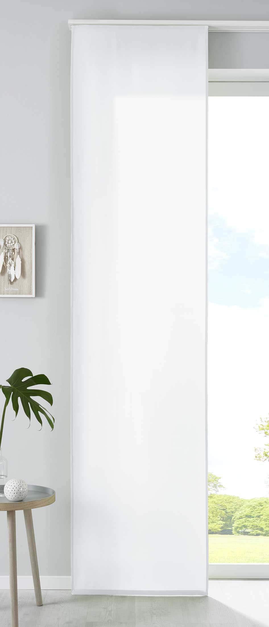 Gardinenbox 85600N Microfibre Curtain 245 x 60 cm Matt White