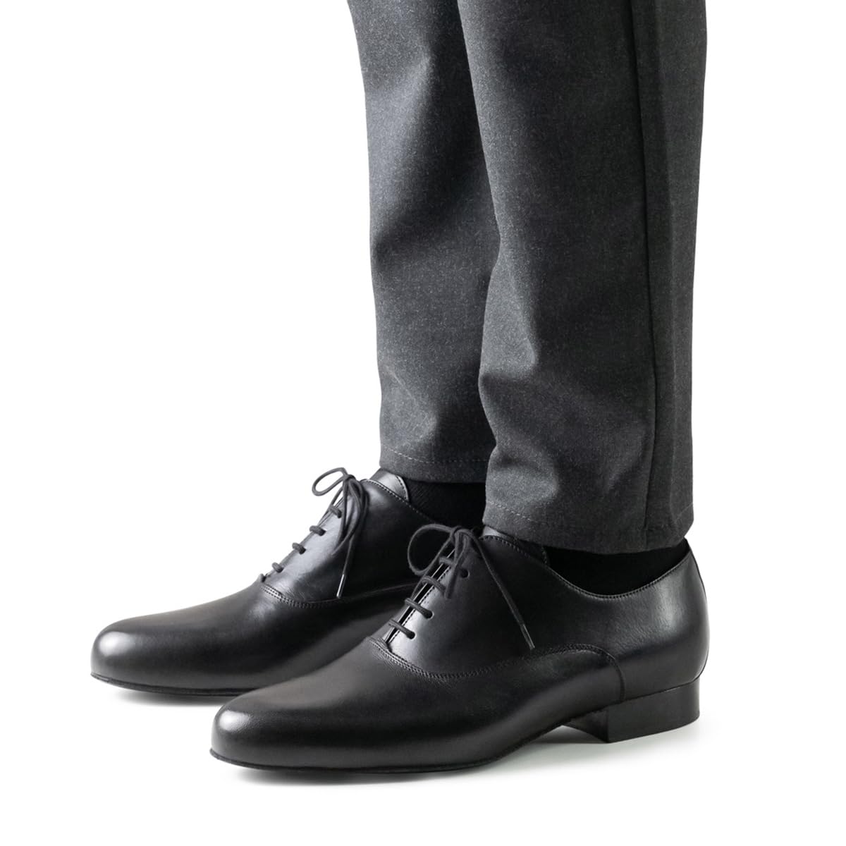 Werner Kern Herren Tanzschuhe Lugano 28015 - Leder Schwarz - Normalweite - 2 cm Standard Absatz - Made in Italy