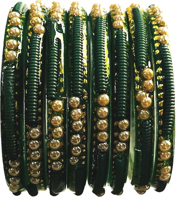 SHUBHLAXMI zircone glass bangle set (pack of 8) (B09C4L4HJC) Amazon Price History, Amazon Price Tracker