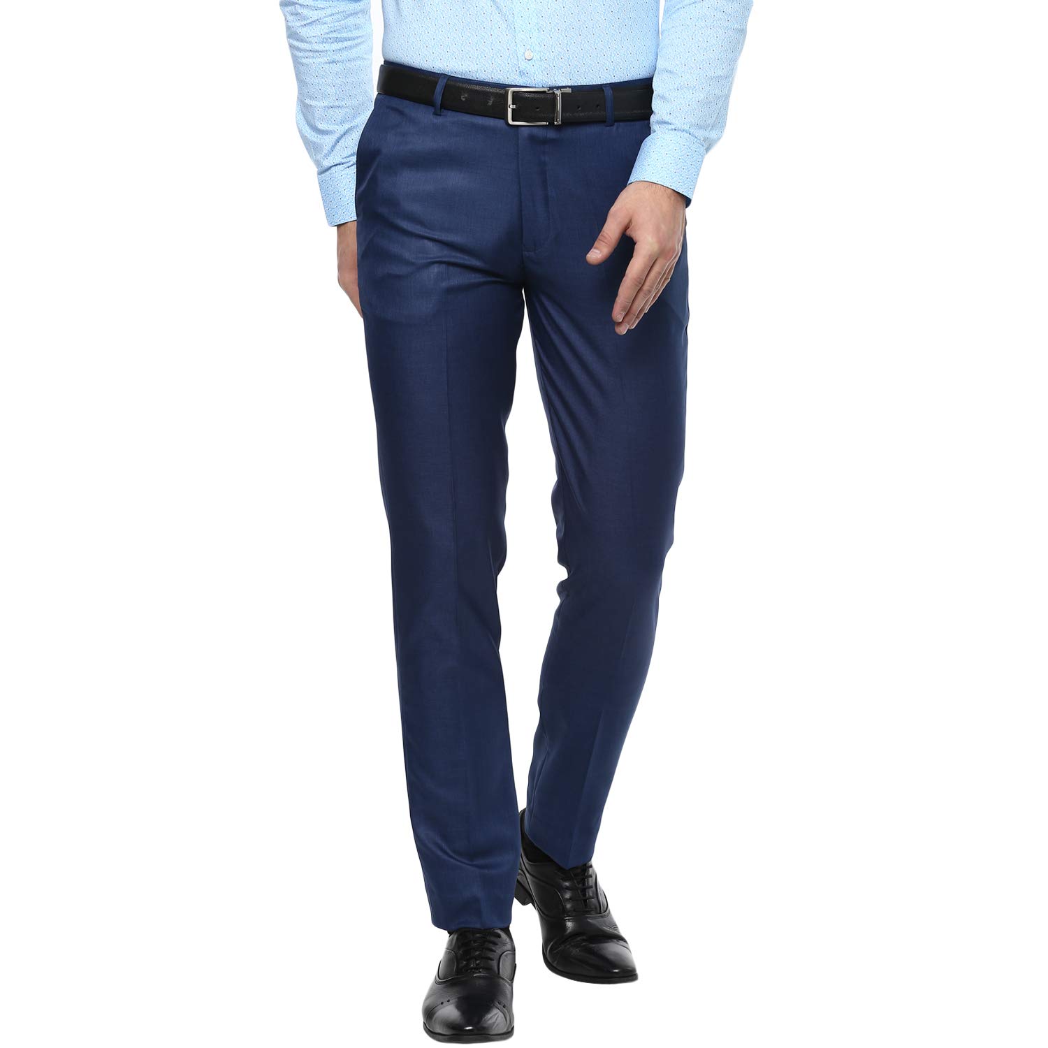 inspire JACU Blue Slim FIT Formal Trouser-picture-33