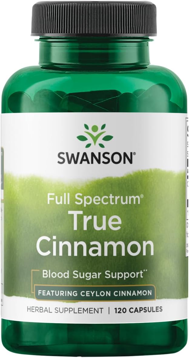 Swanson Full Spectrum True Cinnamon 300 mg, 120 Caps