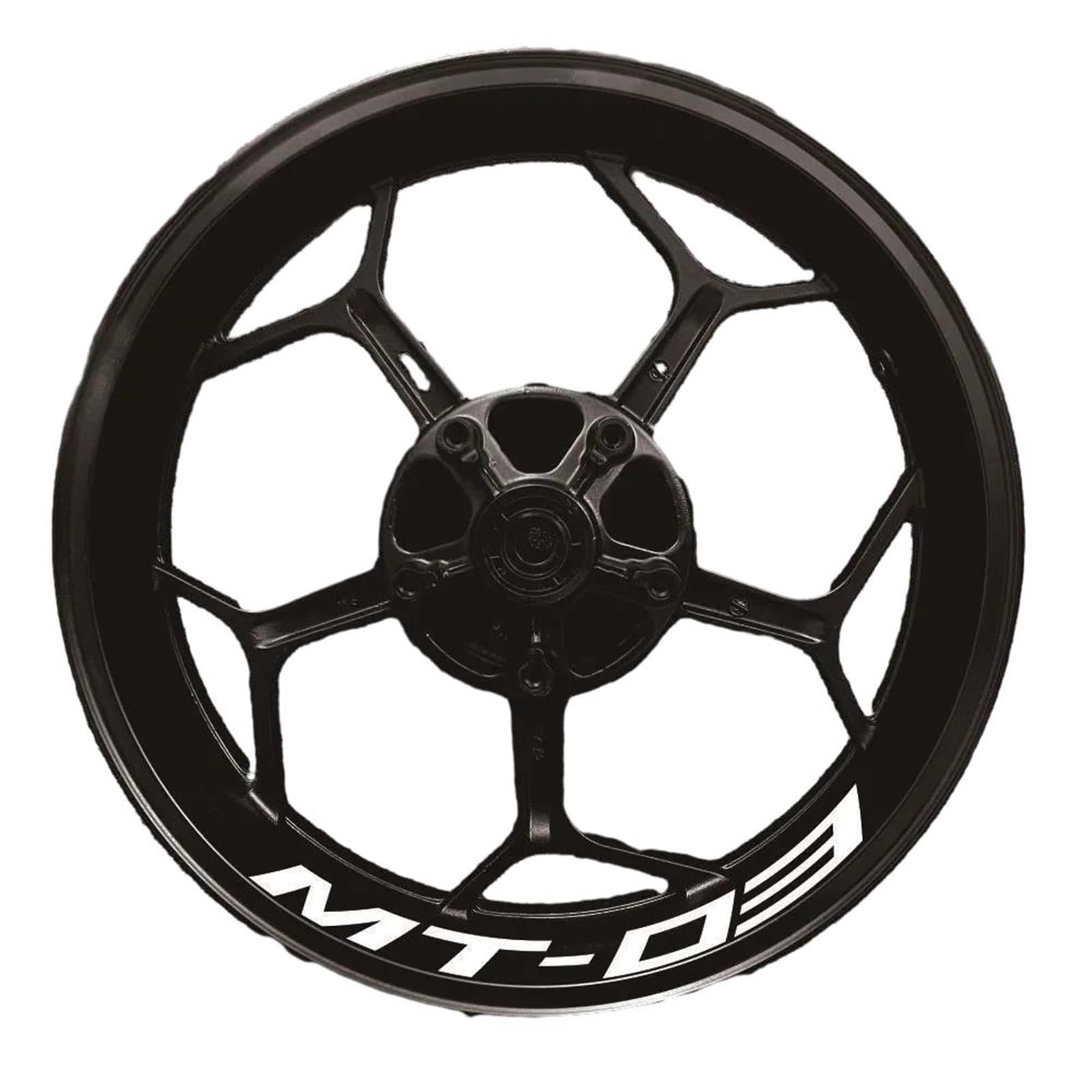 Applique for for MT-03 Mt03 17 Inch Motorcycle Wheel Hub Modified Rim Decal Decoration Waterproof Reflection Sticker(1)