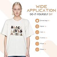 Vista 5 de Tintnut Vinilo de Transferencia de Calor Inflado - Rollo de Vinilo de Transferencia de Calor (HTV) Inflado 3D Color Marfil de 10 pulgadas x 6 pies