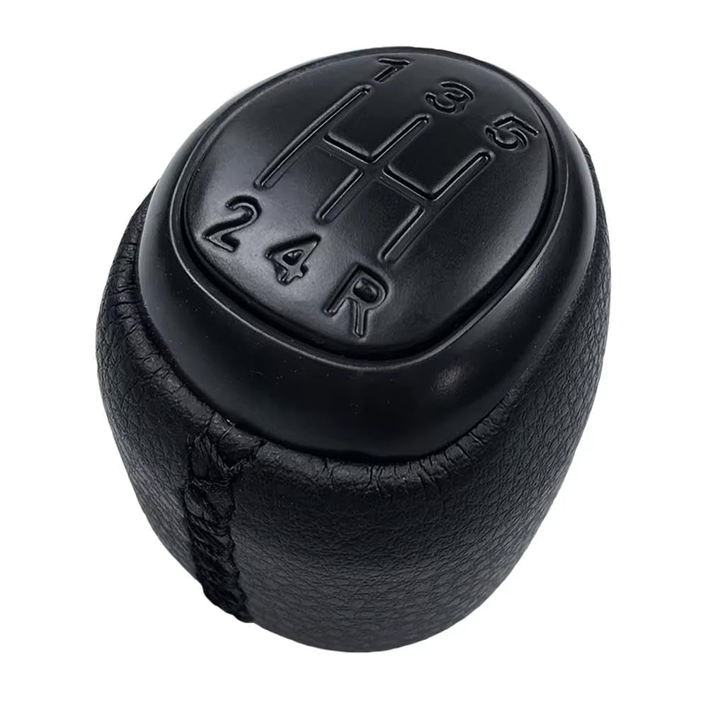 Ydxherta 5 Speed Black 5 6 Speed Gear Shift Knob Leather Gaiter Boot Cover Case Lever Shifter For Saab 93 9-3 Ss 2003-2012 Auto Parts(5 Speed Black)