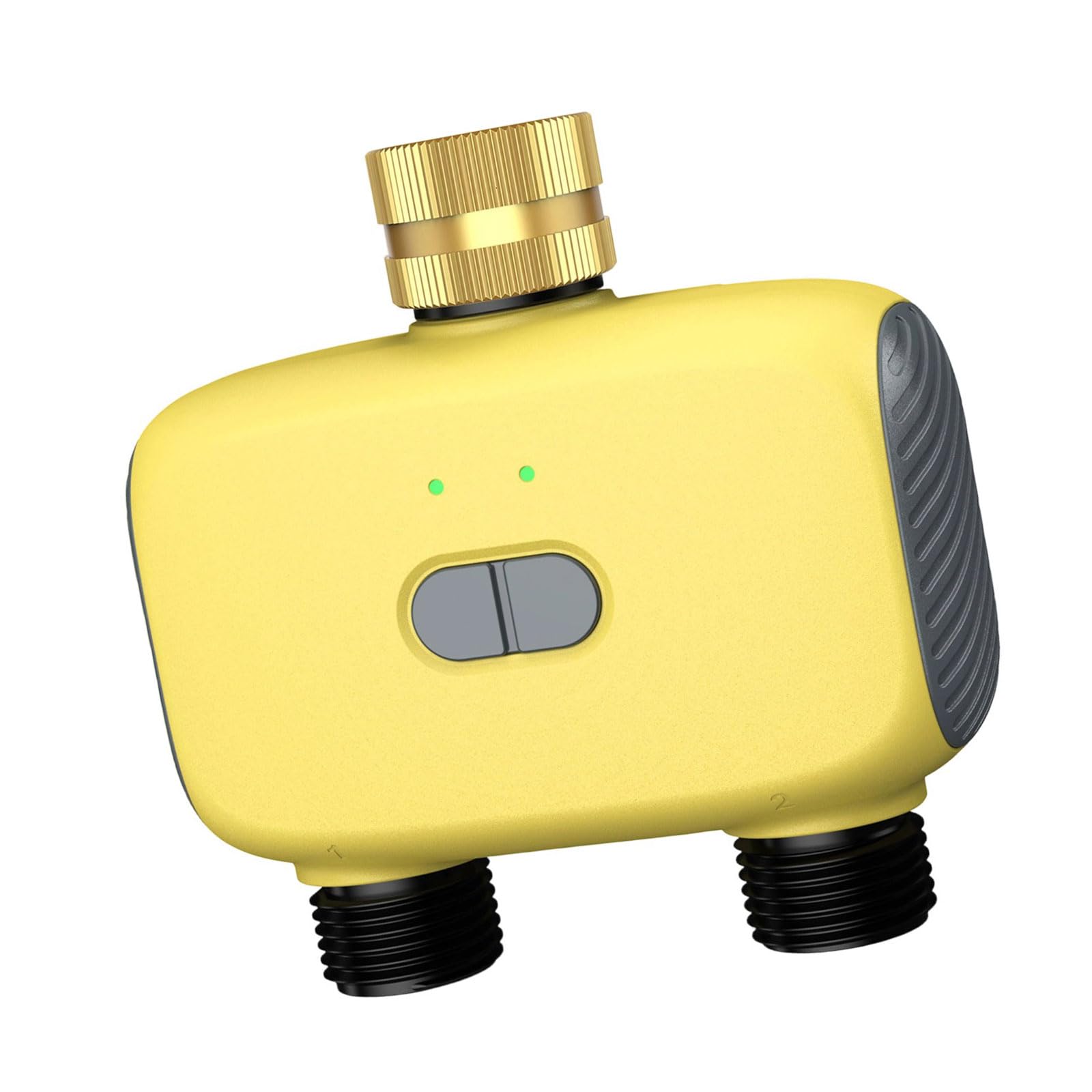 Outlet Programmable Water Timer for Outdoor Use with Rain Delay and Manual Irrigation for Lawns Plant Watering Double Outlet Irrigation Timer APP Control