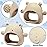 Chumia 3 Pack Teething Toys for Babies 0-6 Months Silicone Hand Teethers Baby Anti Dropping Hand Pacifiers Infant Chew Toys for Sucking Needs(Beige, Gray, Blue)