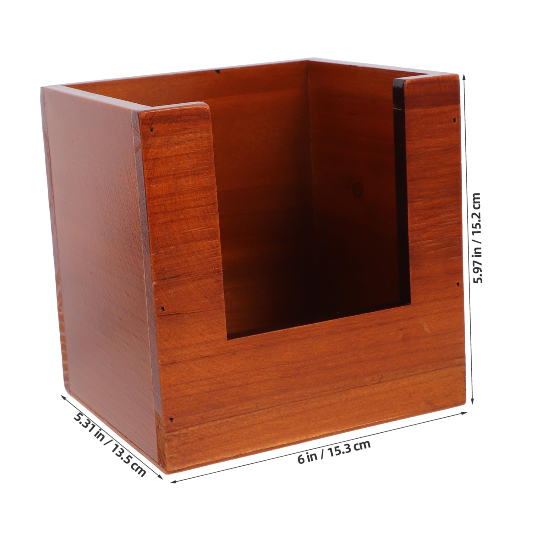 BRIGHTFUFU Recipe Storage Box Wood Makeup Box Cosmetics Storage Kitchen Recipe Holder